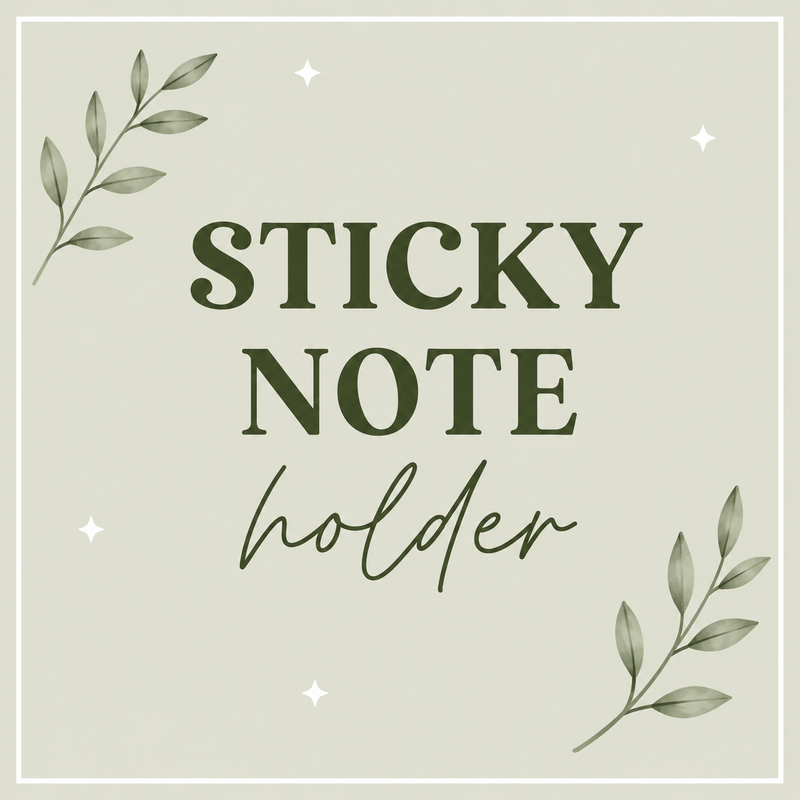 Sticky Note Holders