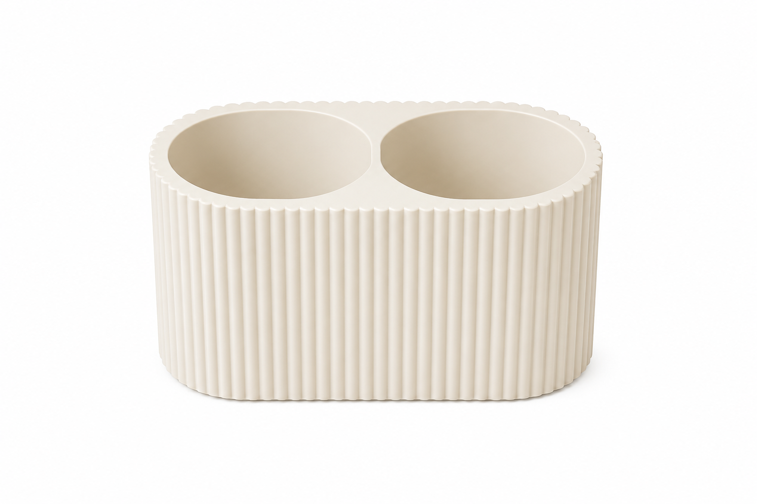2 Compartment Bin (circle)