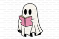 Ghost Book Straw Topper