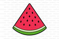 Watermelon Straw Topper