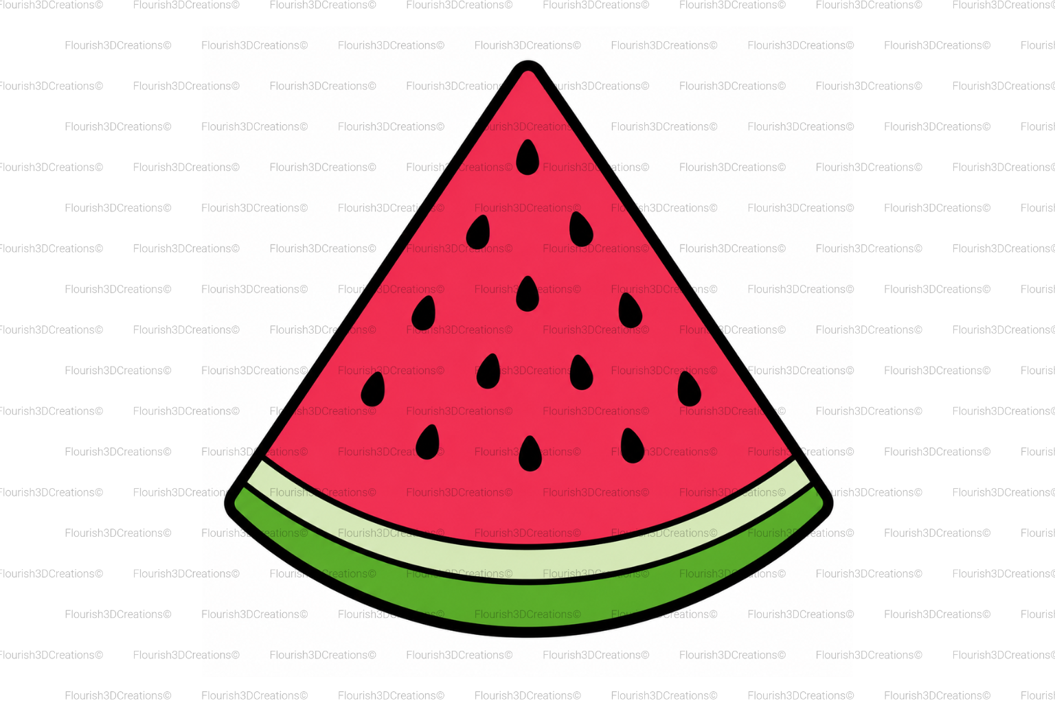 Watermelon Straw Topper