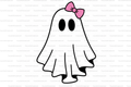 Ghost Bow Straw Topper