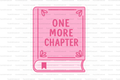 One More Chapter Straw Topper