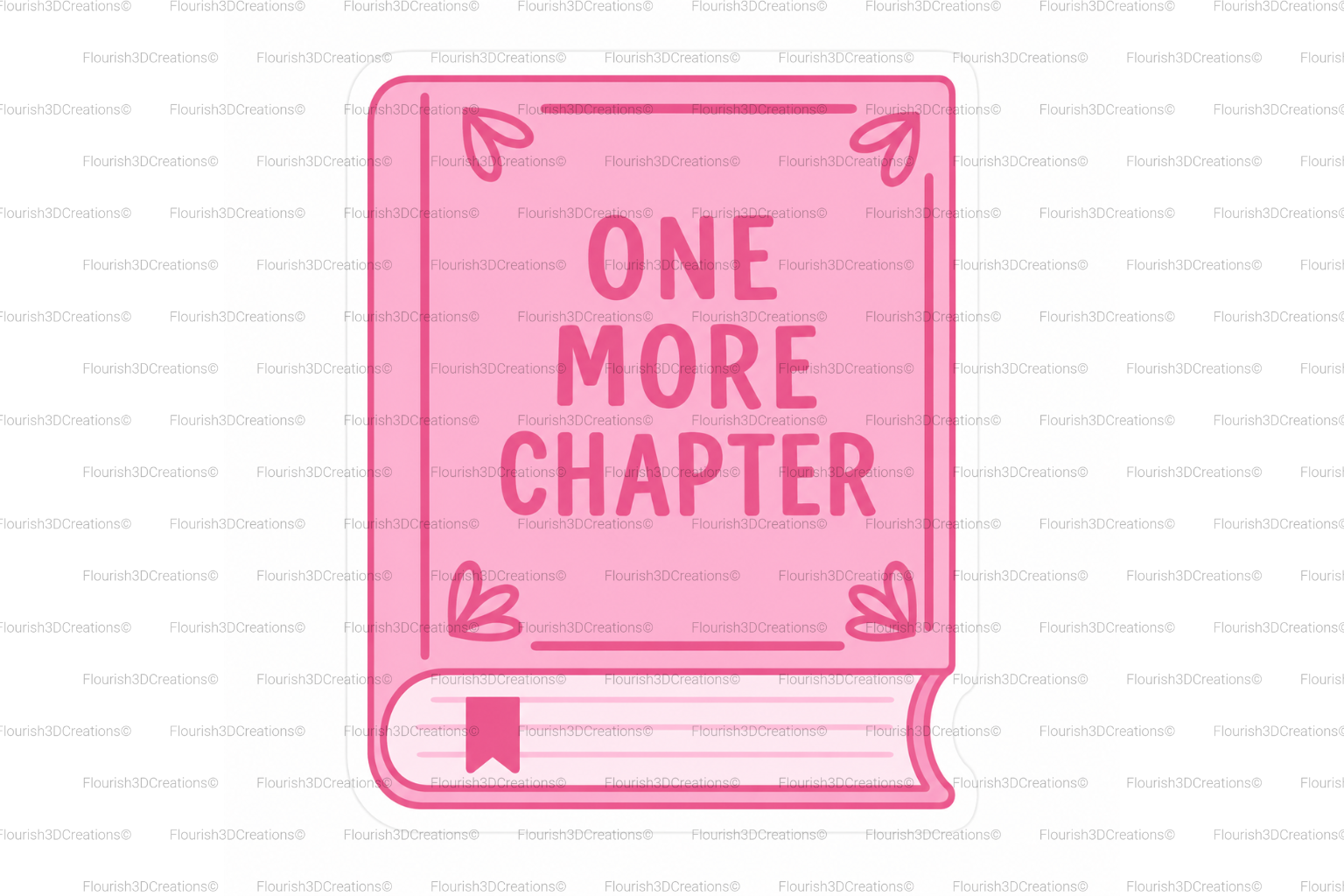 One More Chapter Straw Topper