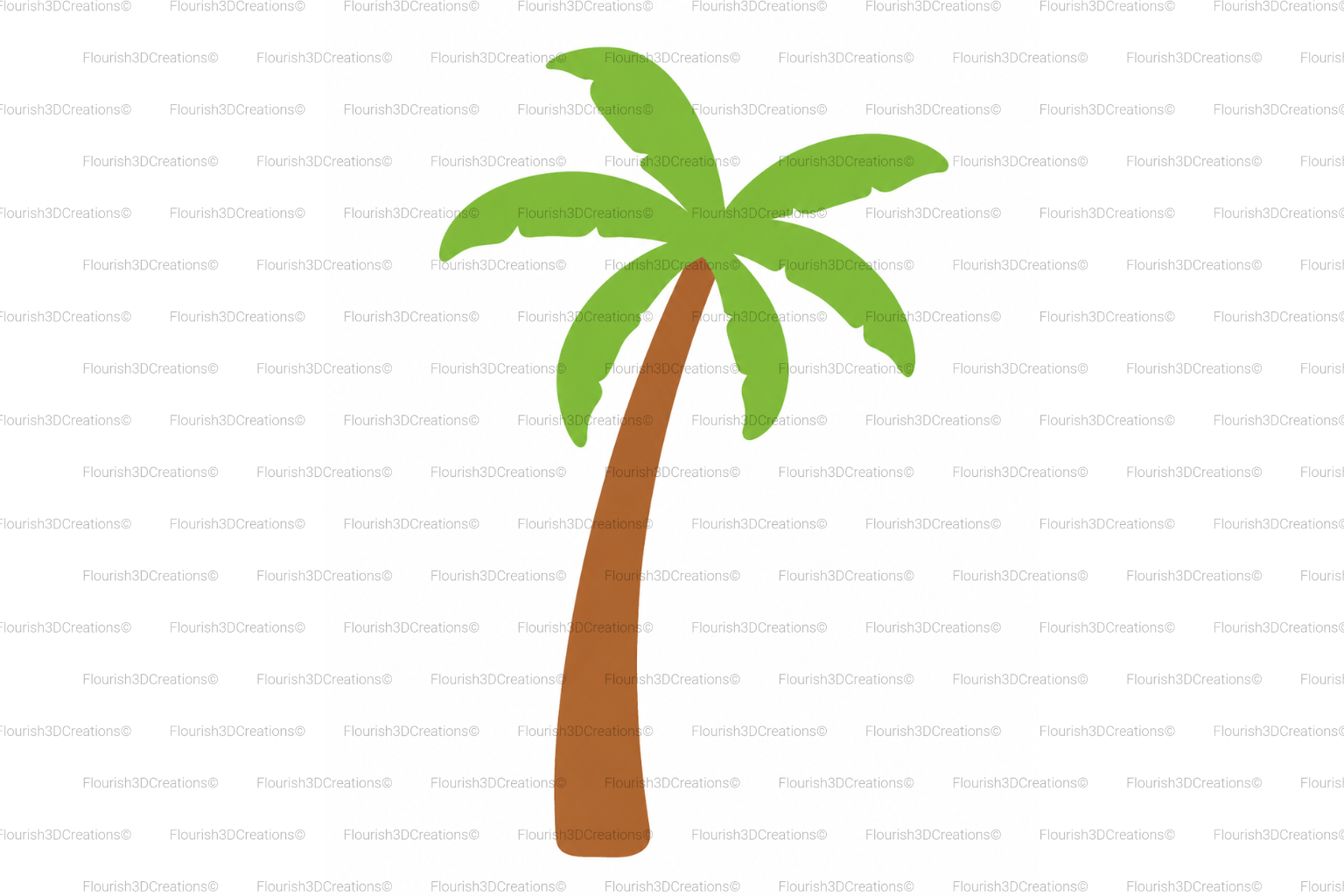 Palm Tree Straw Topper