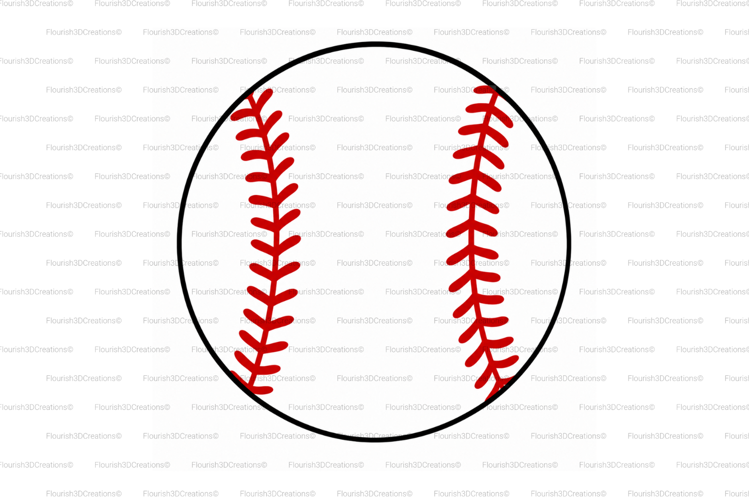 Baseball Straw Topper