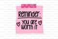 Reminder Badge Reel