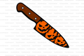 Pumpkin Knife Straw Topper