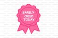 Barely Cried Badge Reel
