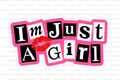 Just A Girl Badge Reel