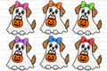 Ghost Dog Straw Topper
