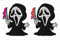 Mini Ghostface Straw Topper