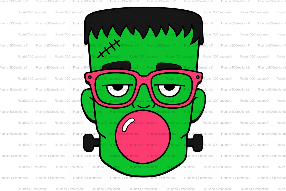 Bubble Frank Straw Topper