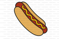 Hot Dog Straw Topper
