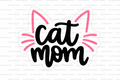 Cat Mom Straw Topper