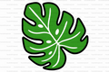 Monstera Straw Topper