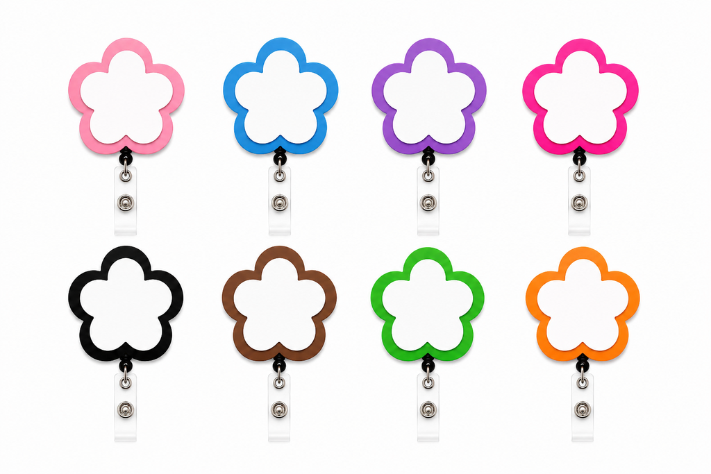 Custom Flower Badge Reel