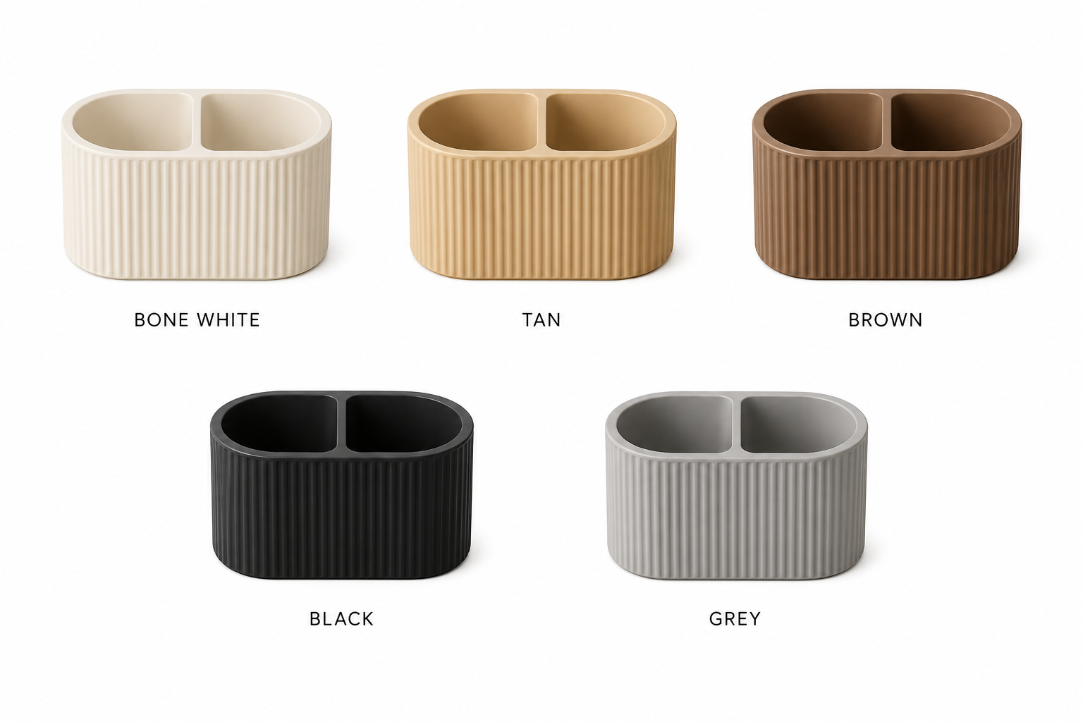 2 Compartment Bin (oval)