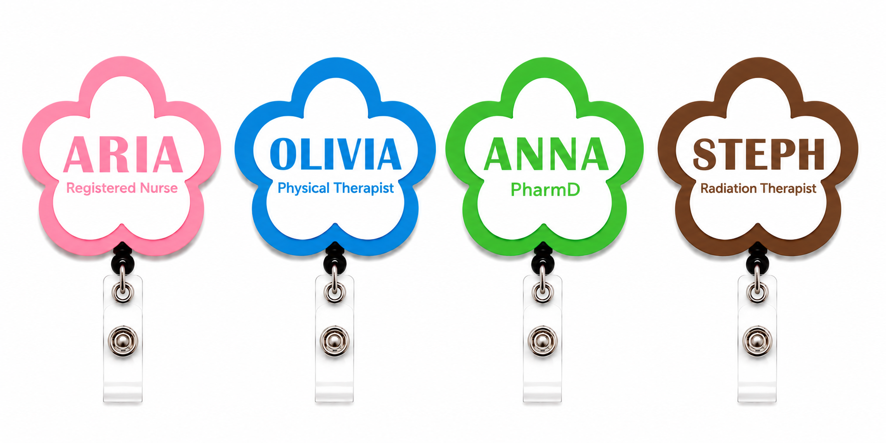 Custom Flower Badge Reel