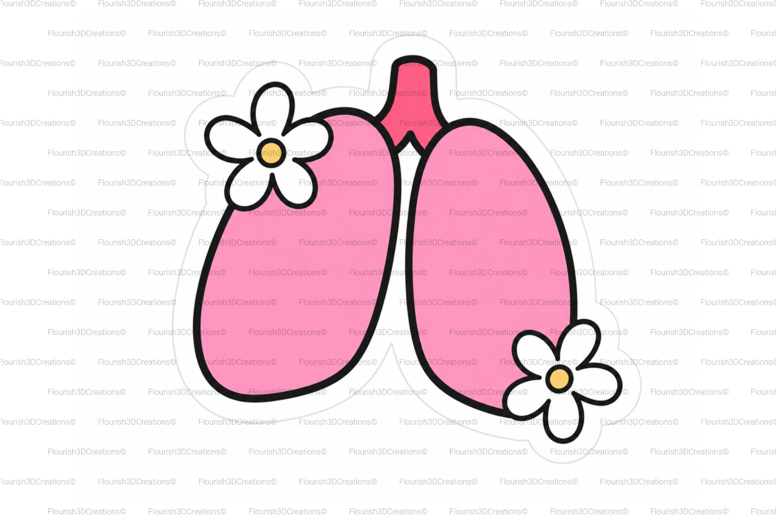 Lungs Badge Reel
