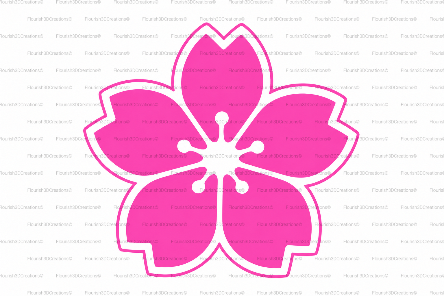 Cherry Blossom Straw Topper