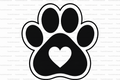 Paw Print Straw Topper