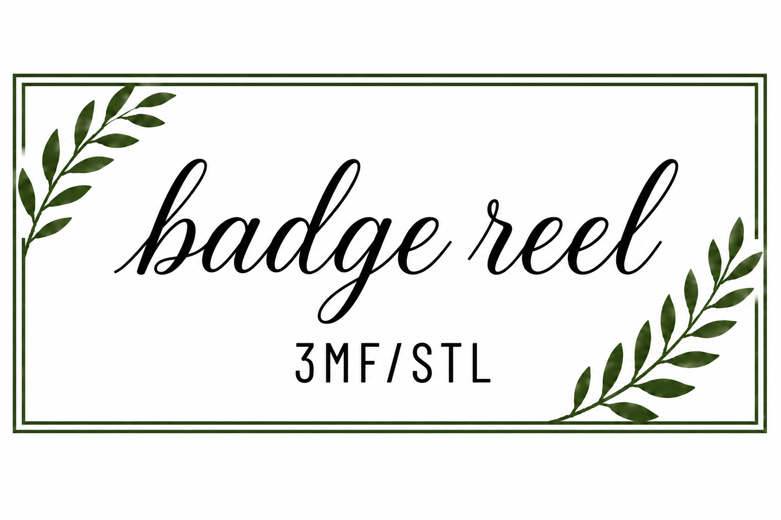 Badge Reel 3MF/STL