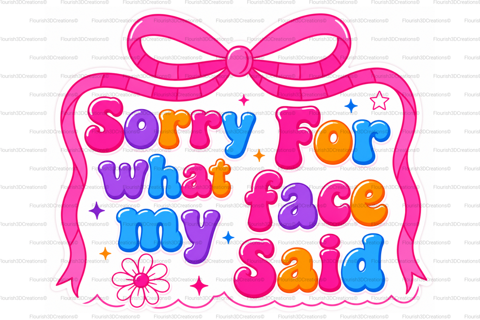Sorry My Face Badge Reel