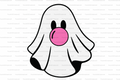 Ghost Bubble Straw Topper