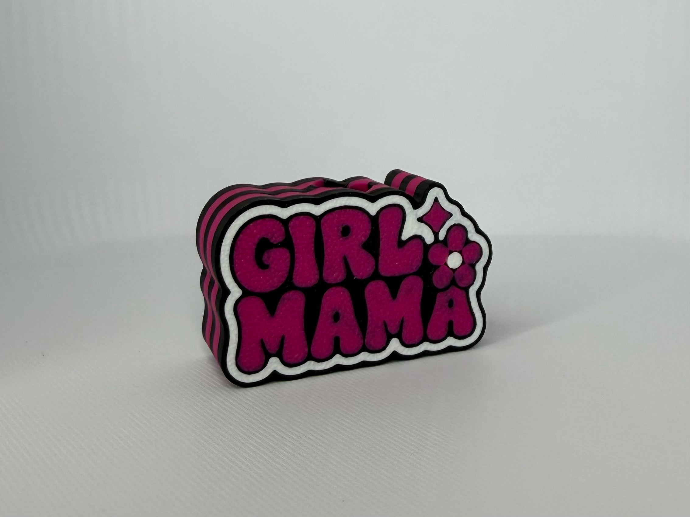 Girl Mama Straw Topper