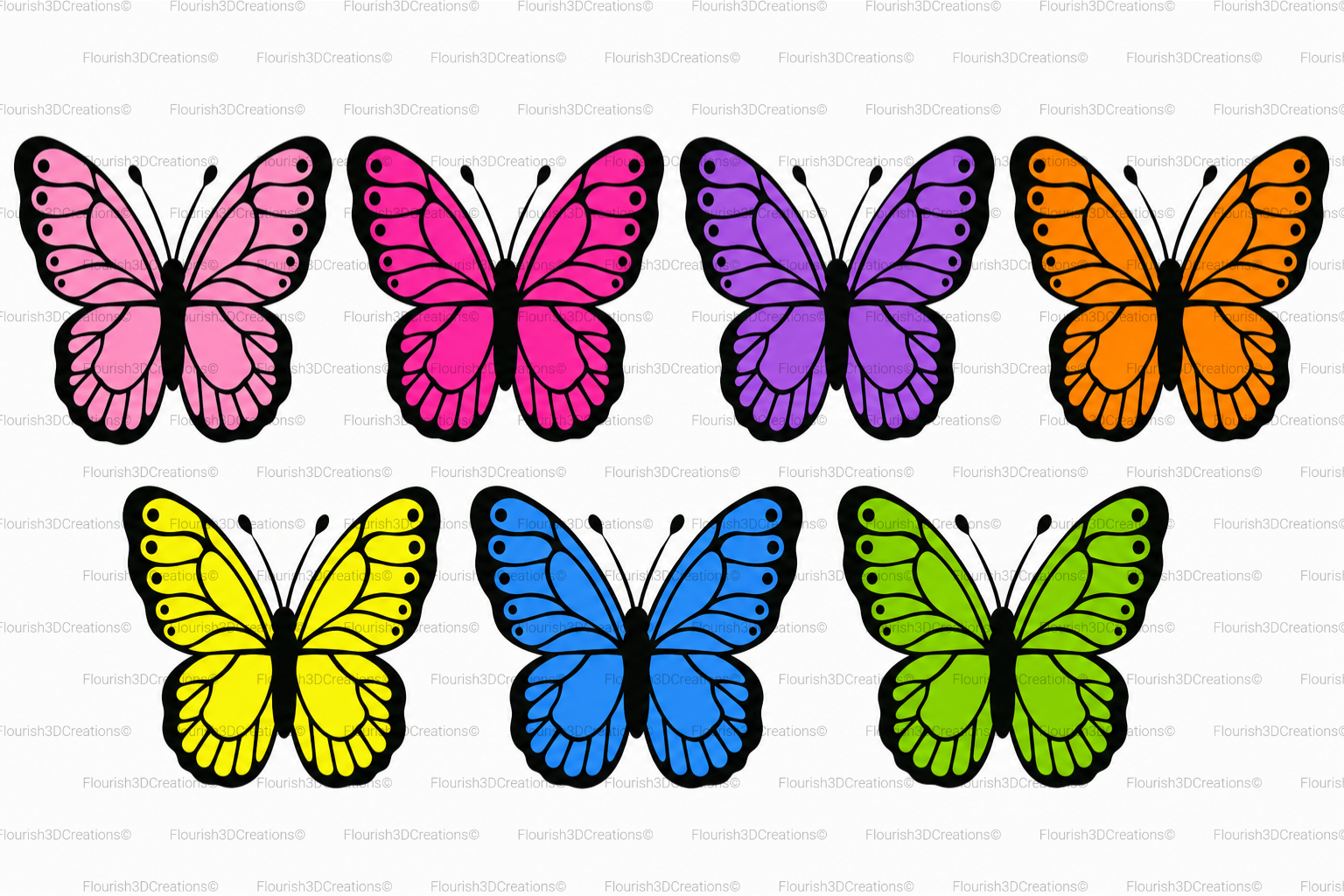 Butterfly Straw Topper