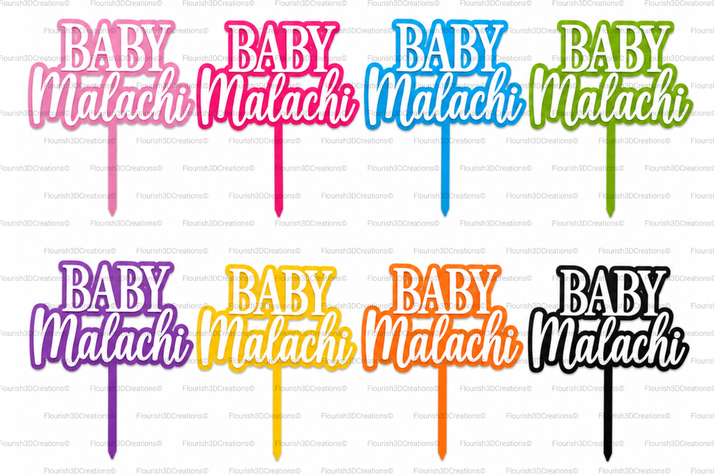 Custom Baby Cake Topper