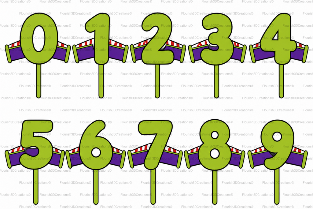 TS Number Cake Topper
