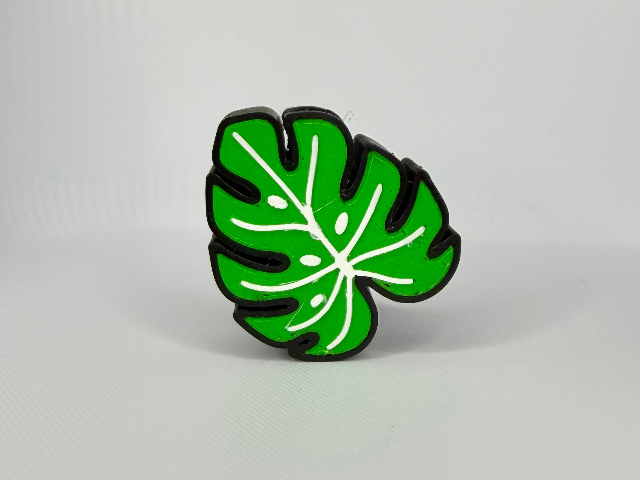 Monstera Straw Topper