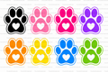 Paw Print Straw Topper
