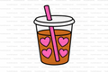 Heart Cup Straw Topper