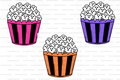 Ghost Popcorn Straw Topper