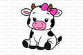 Cow Straw Topper