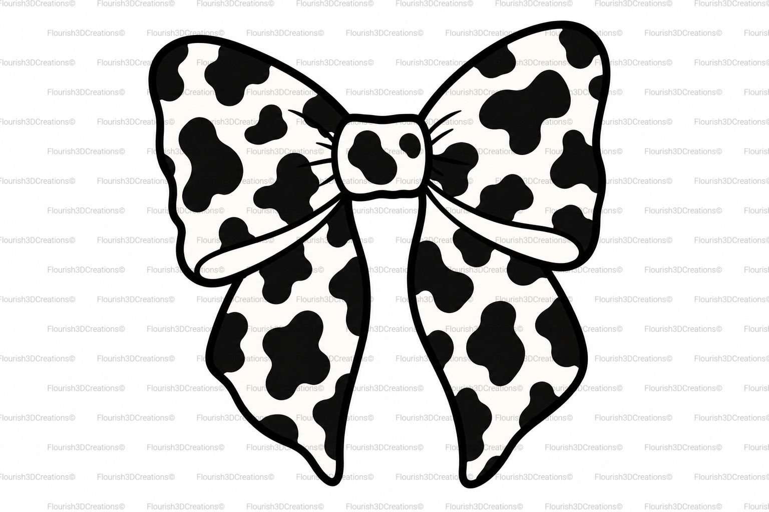 Cow Print Badge Reel