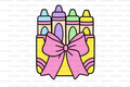 Crayon Box Straw Topper