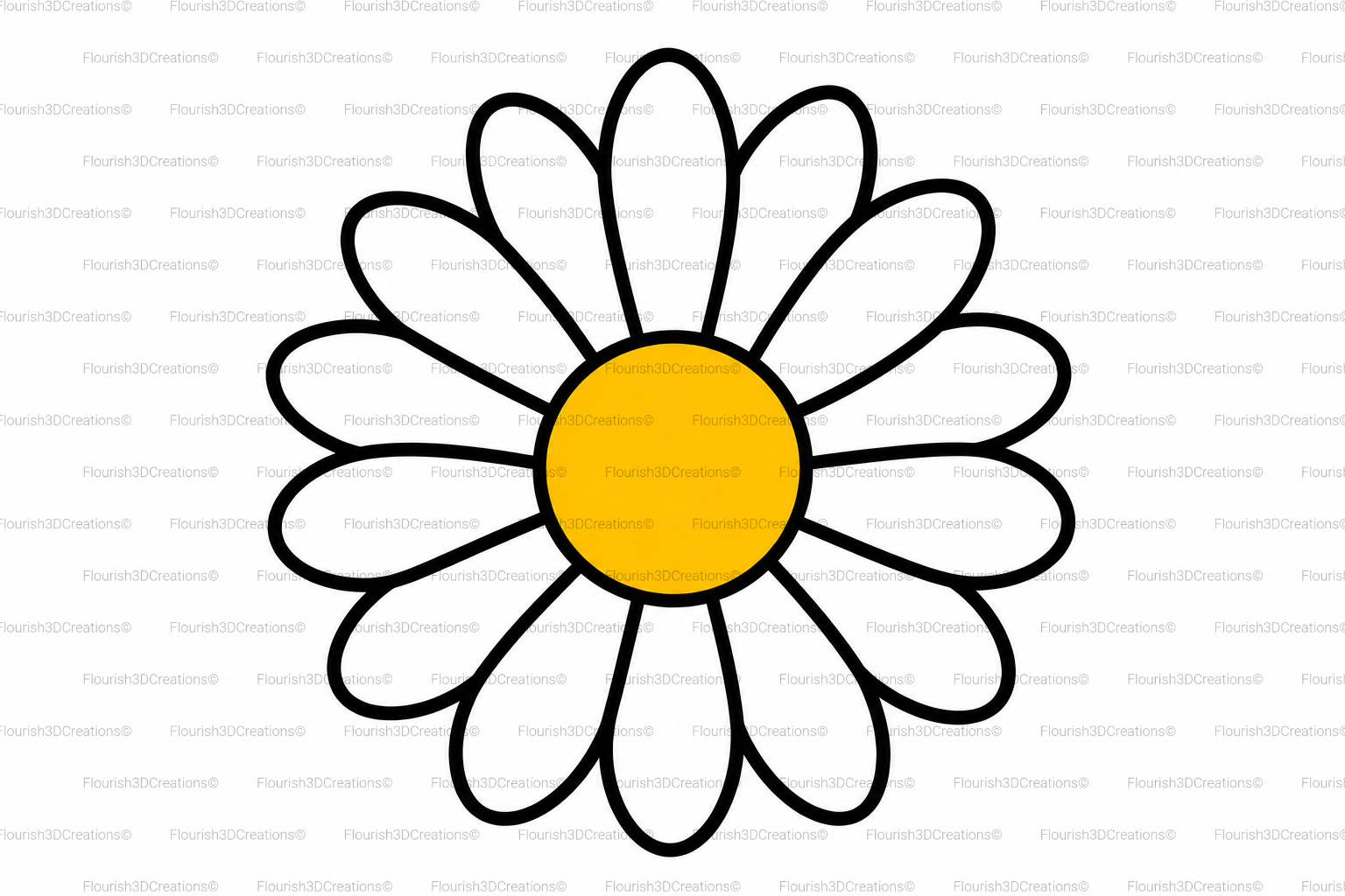 Daisy Straw Topper