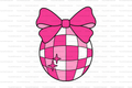 Disco Bow Straw Topper