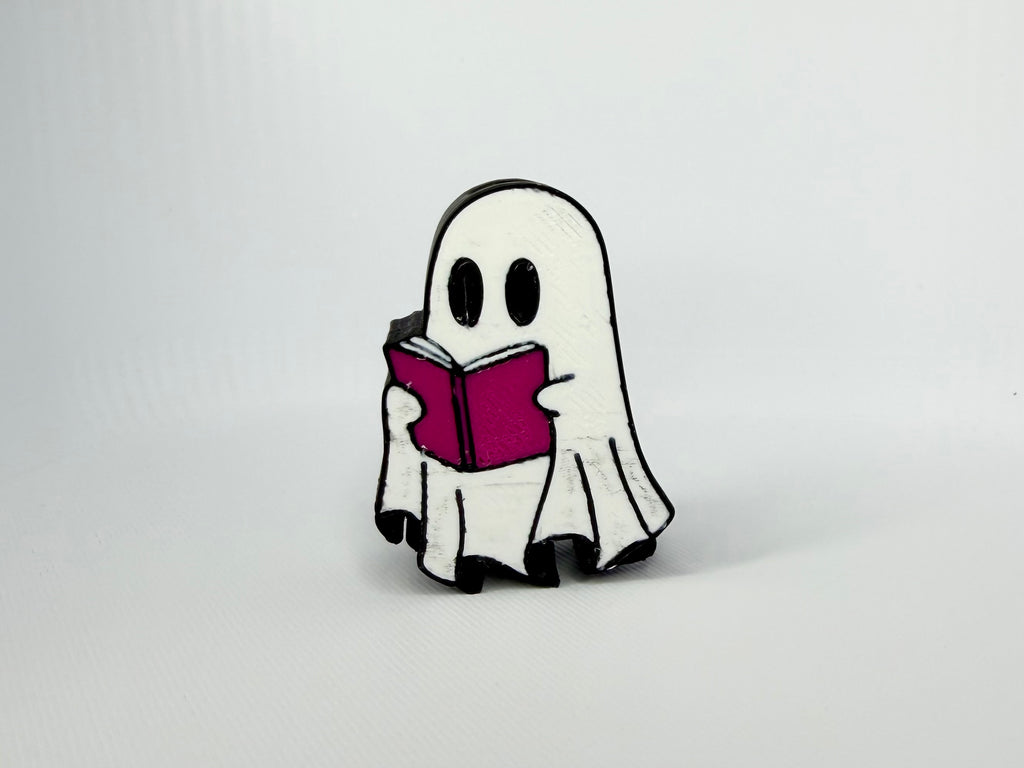 Ghost Book Straw Topper