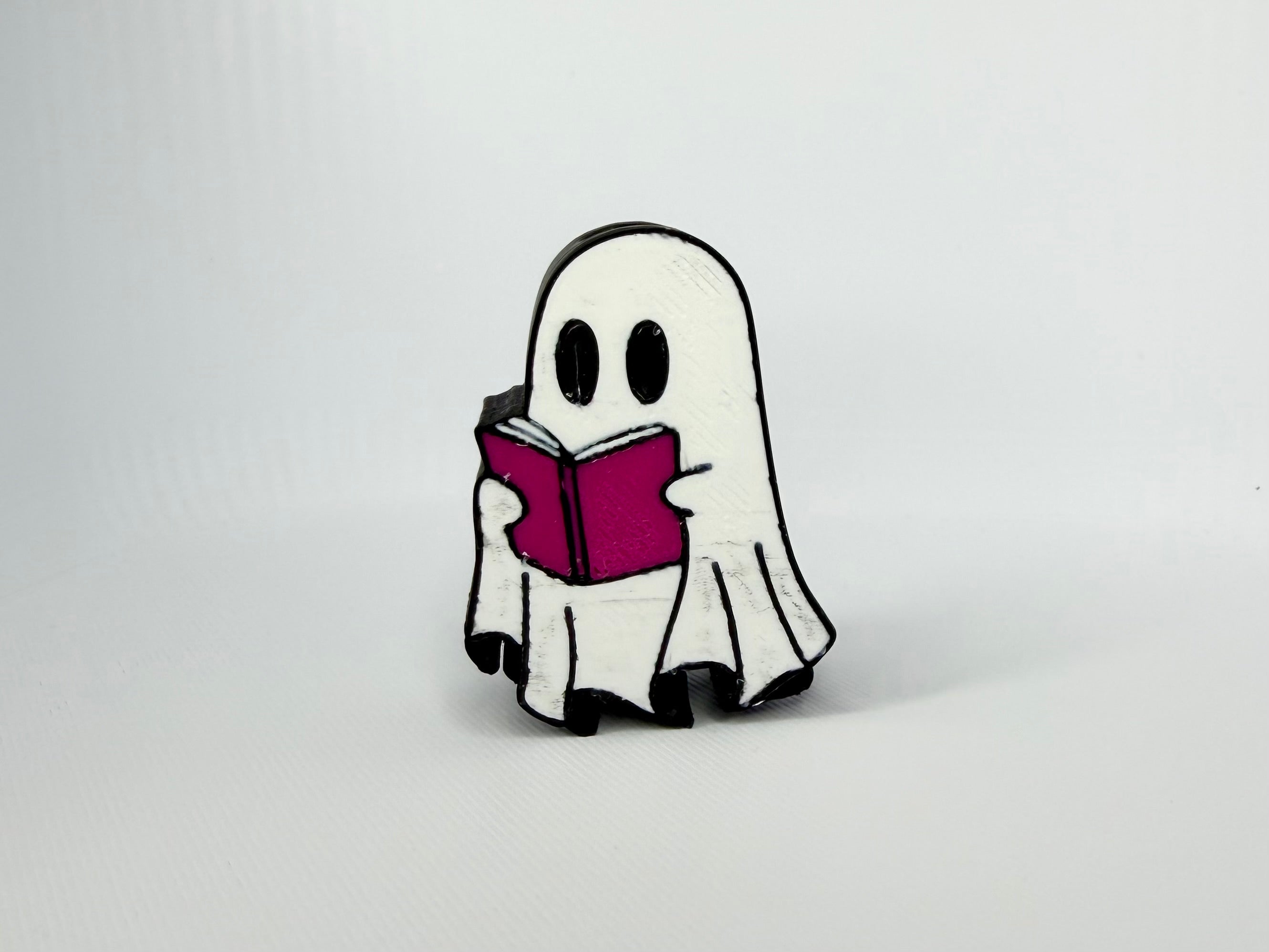 Ghost Book Straw Topper