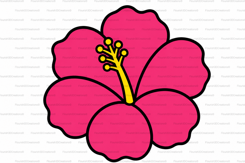 Hibiscus Straw Topper