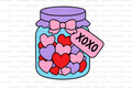 Jar of Hearts Straw Topper