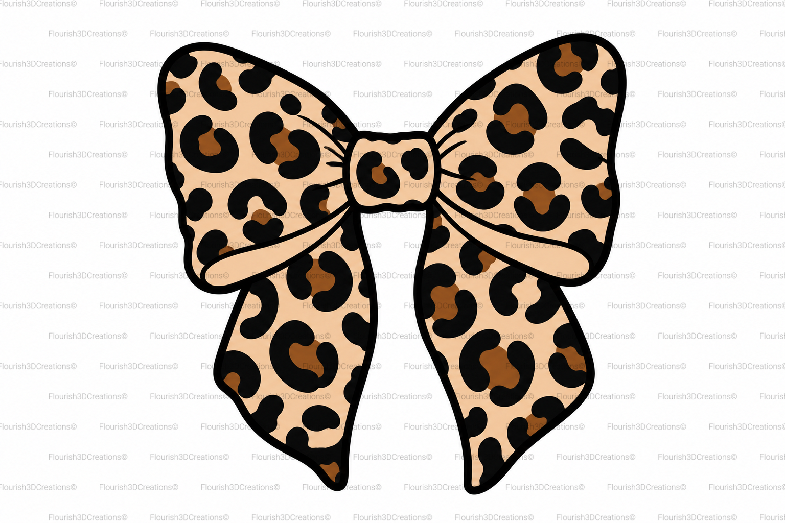 Leopard Print Badge Reel