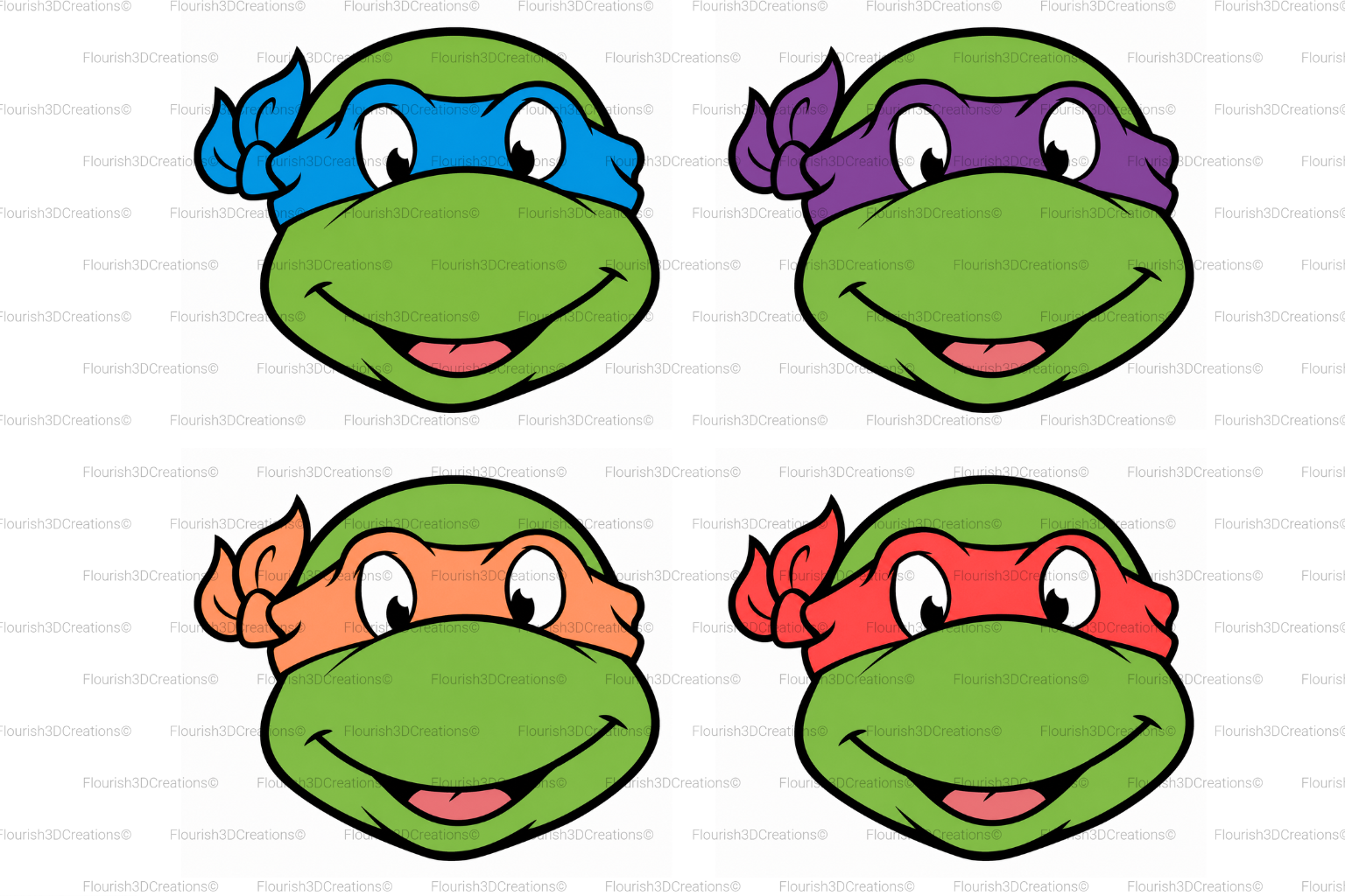 Ninja Turtle Straw Topper
