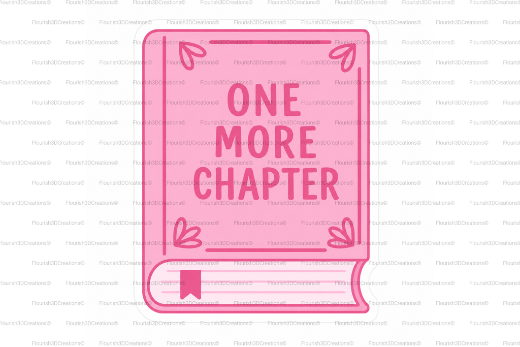 One More Chapter Straw Topper