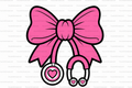 Bow Stethoscope (with ends) Straw Topper